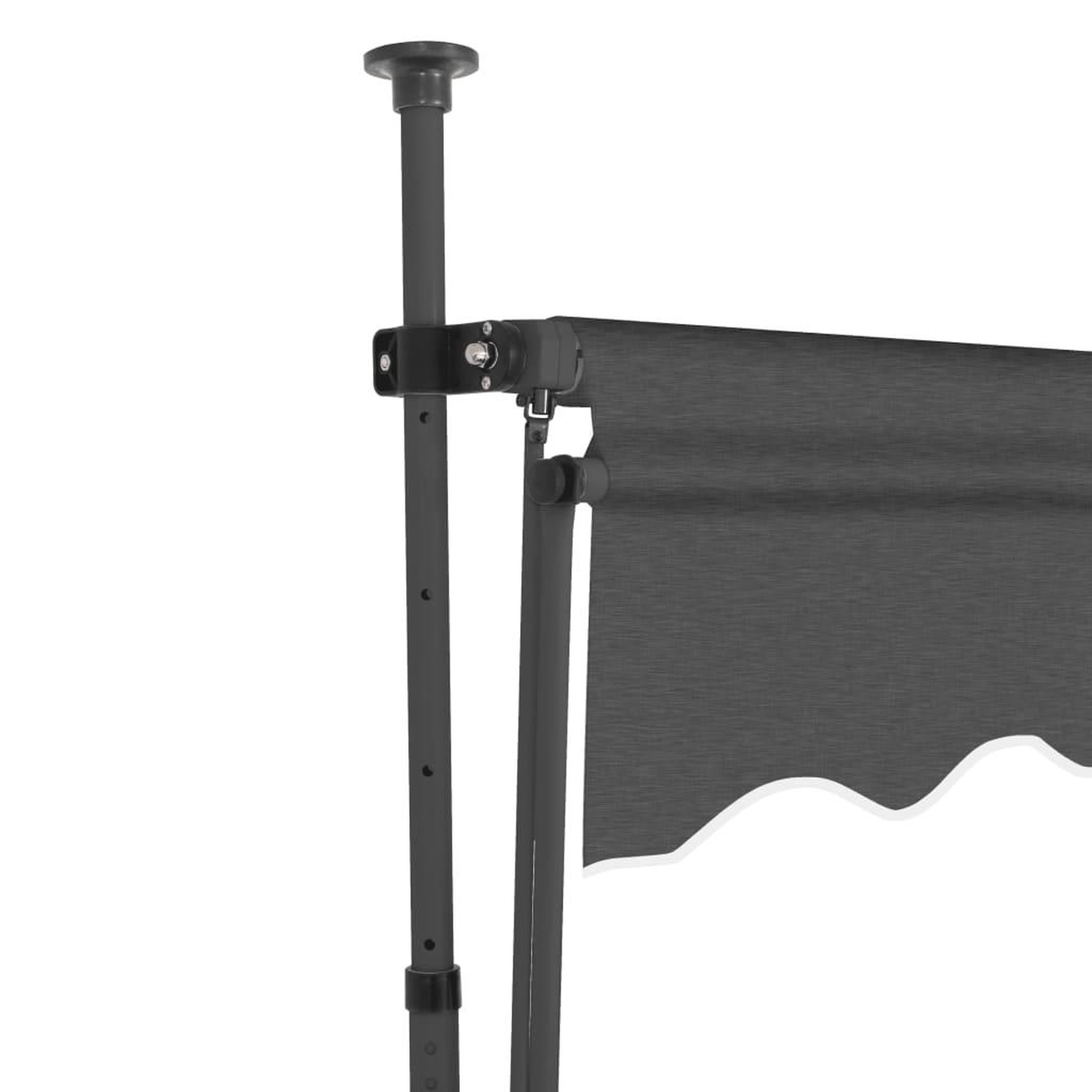 Voir la diapositive 4 : VIDAXL Auvent manuel retractable avec LED 100 cm Anthracite