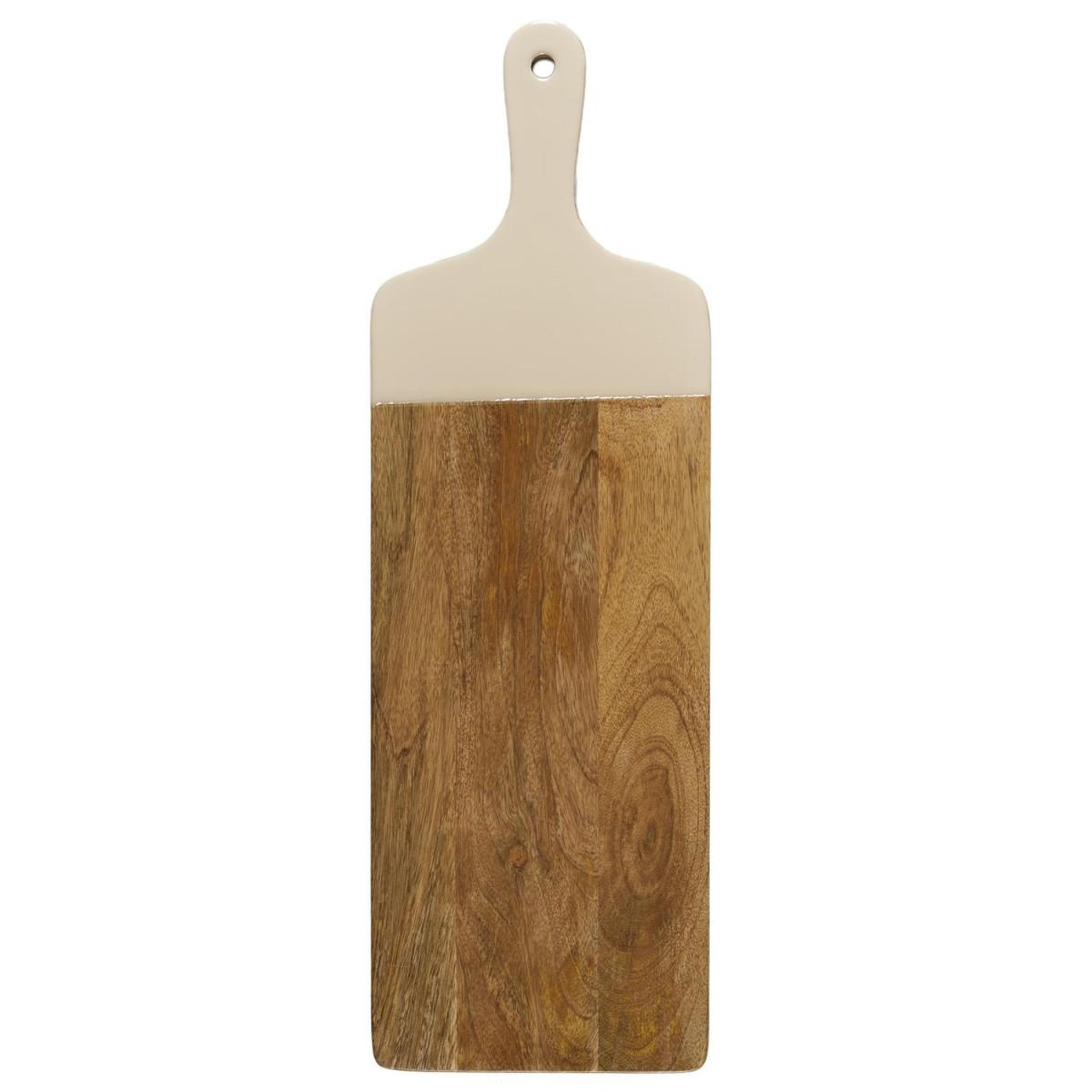 Voir la diapositive 2 : The Home Deco Factory Planche de présentation uni en bois  dune  58cm beige
