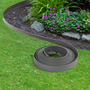 Voir la diapositive 2 : ID MARKET Bordurette de jardin flexible 10 M gris anthracite hauteur 5 CM + 30 piquets
