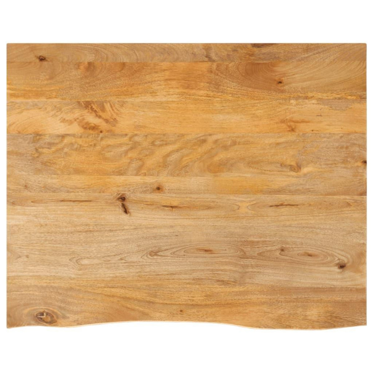 VIDAXL Dessus de table a bord vivant 100x80x2,5cm bois massif manguier