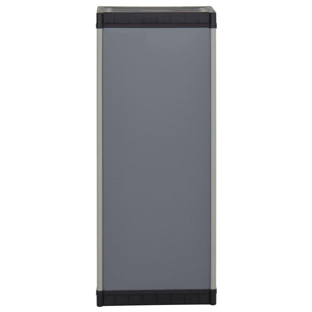 VIDAXL Armoire de rangement de jardin 1 etagere Gris/noir 35x40x85 cm
