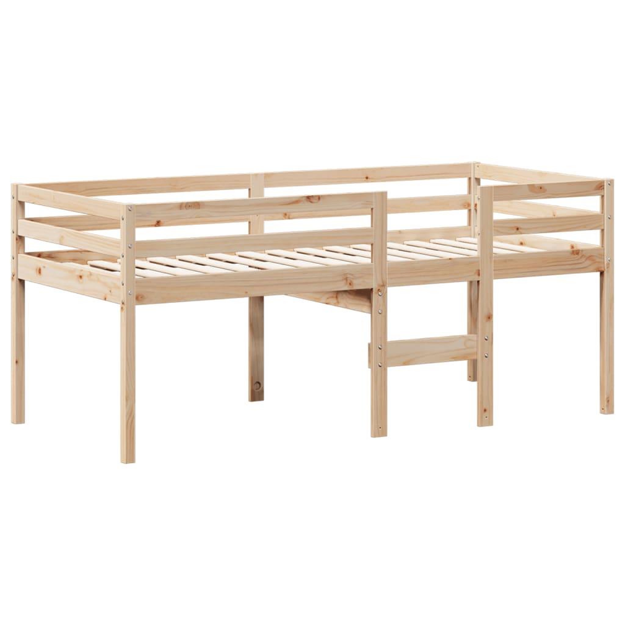 Voir la diapositive 5 : VIDAXL Lit haut sans matelas 90x200 cm bois de pin massif