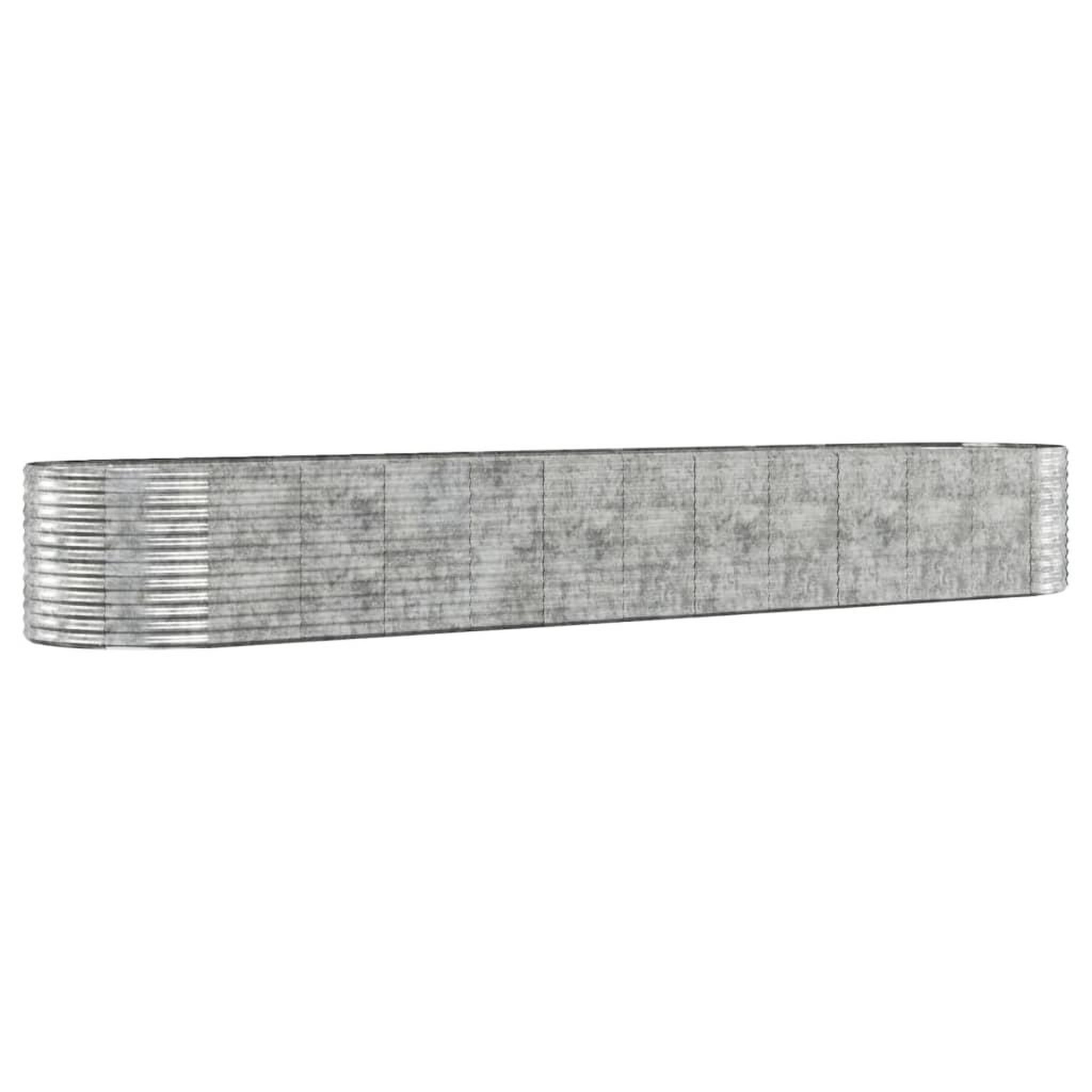 Voir la diapositive 2 : VIDAXL Lit sureleve de jardin Acier enduit de poudre Argente