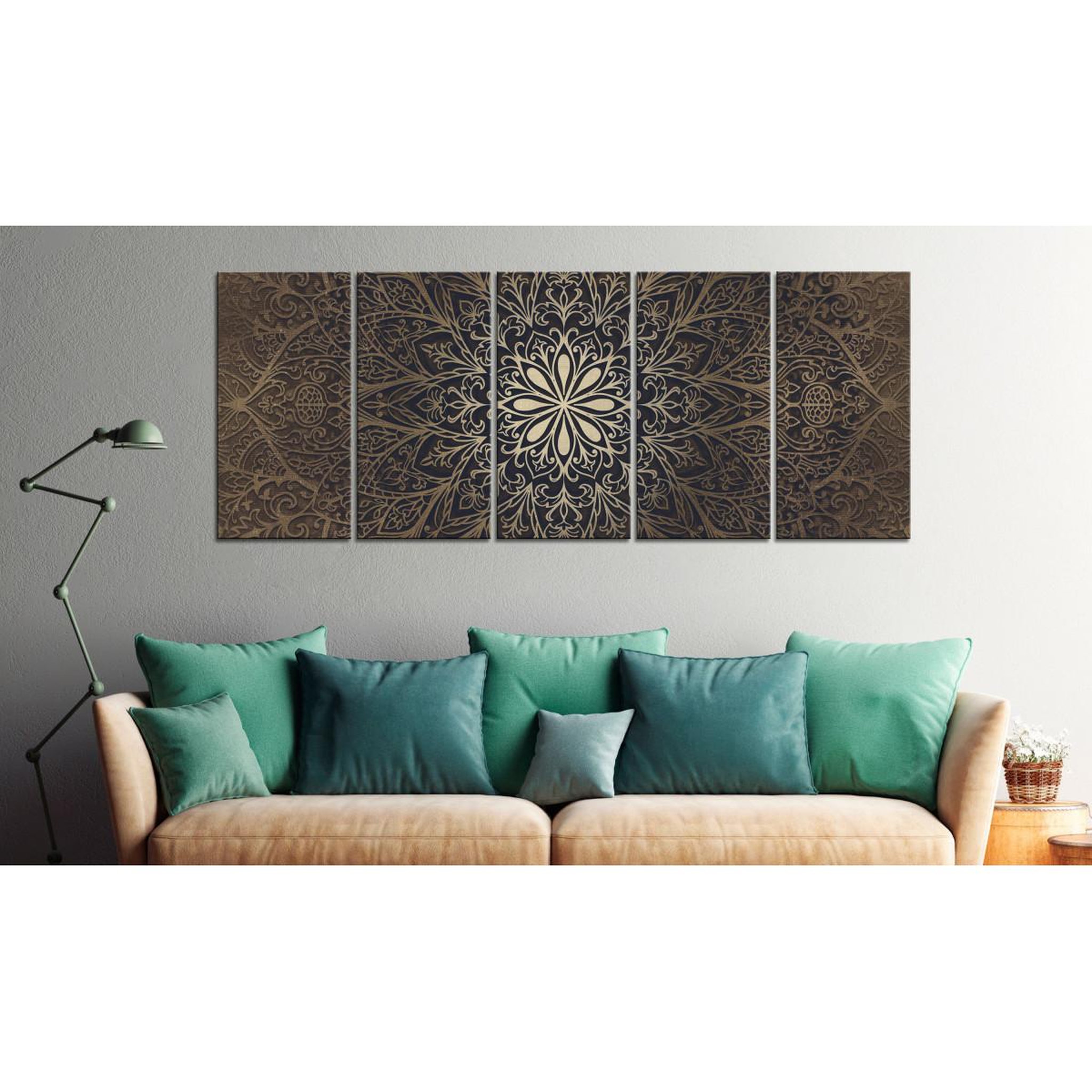 Voir la diapositive 2 : Paris Prix Tableau imprimé  brown mandala