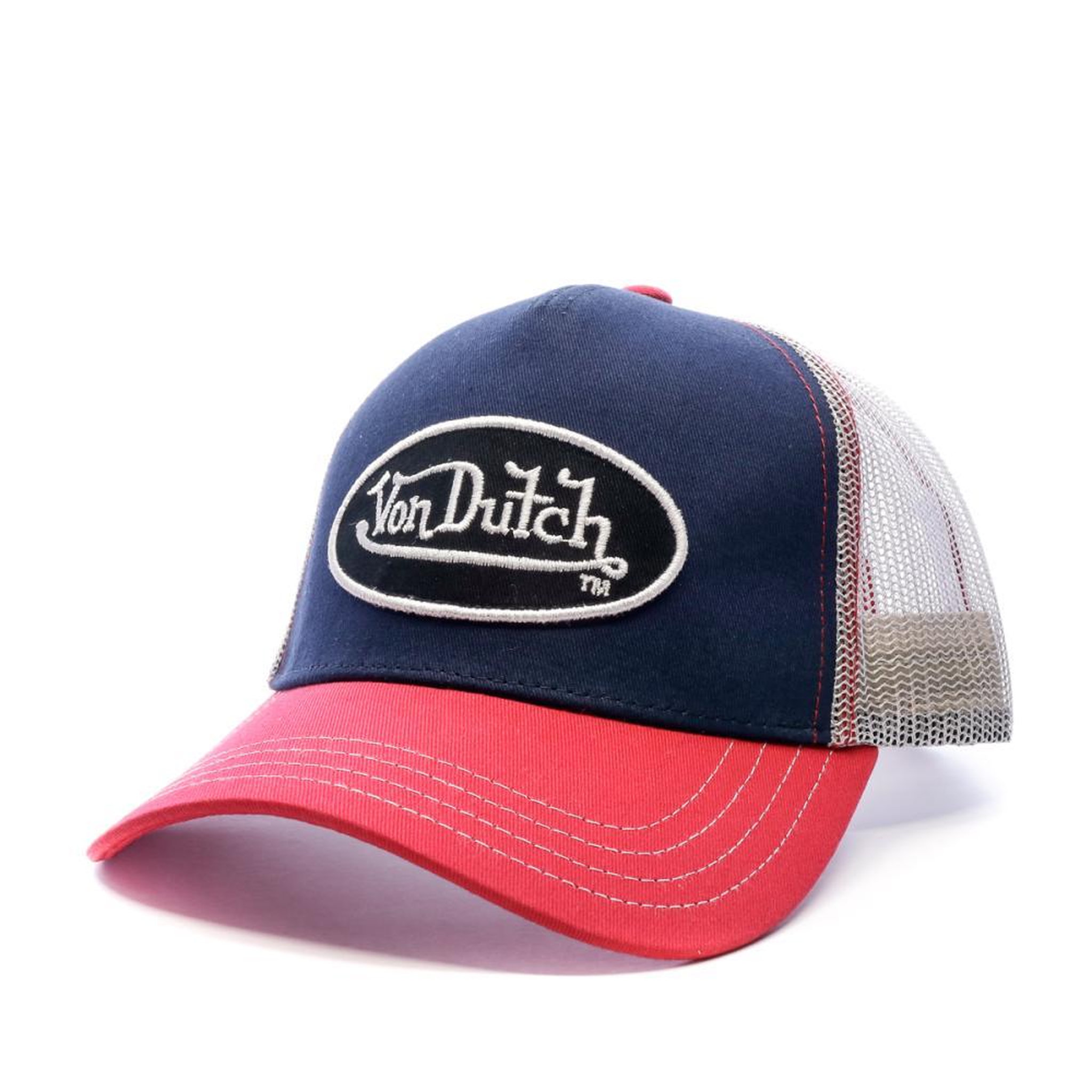 VON DUTCH Casquette Marine/Blanc/Rouge Homme Von Dutch TRUCK. Coloris disponibles : Bleu