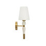 Voir la diapositive 2 : Paris Prix Applique Murale  Budapest  46cm Blanc & Or