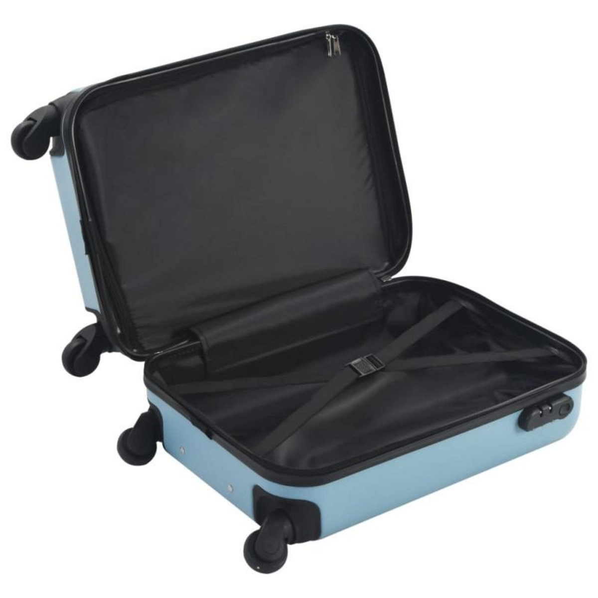 VIDAXL Valise rigide Bleu ABS