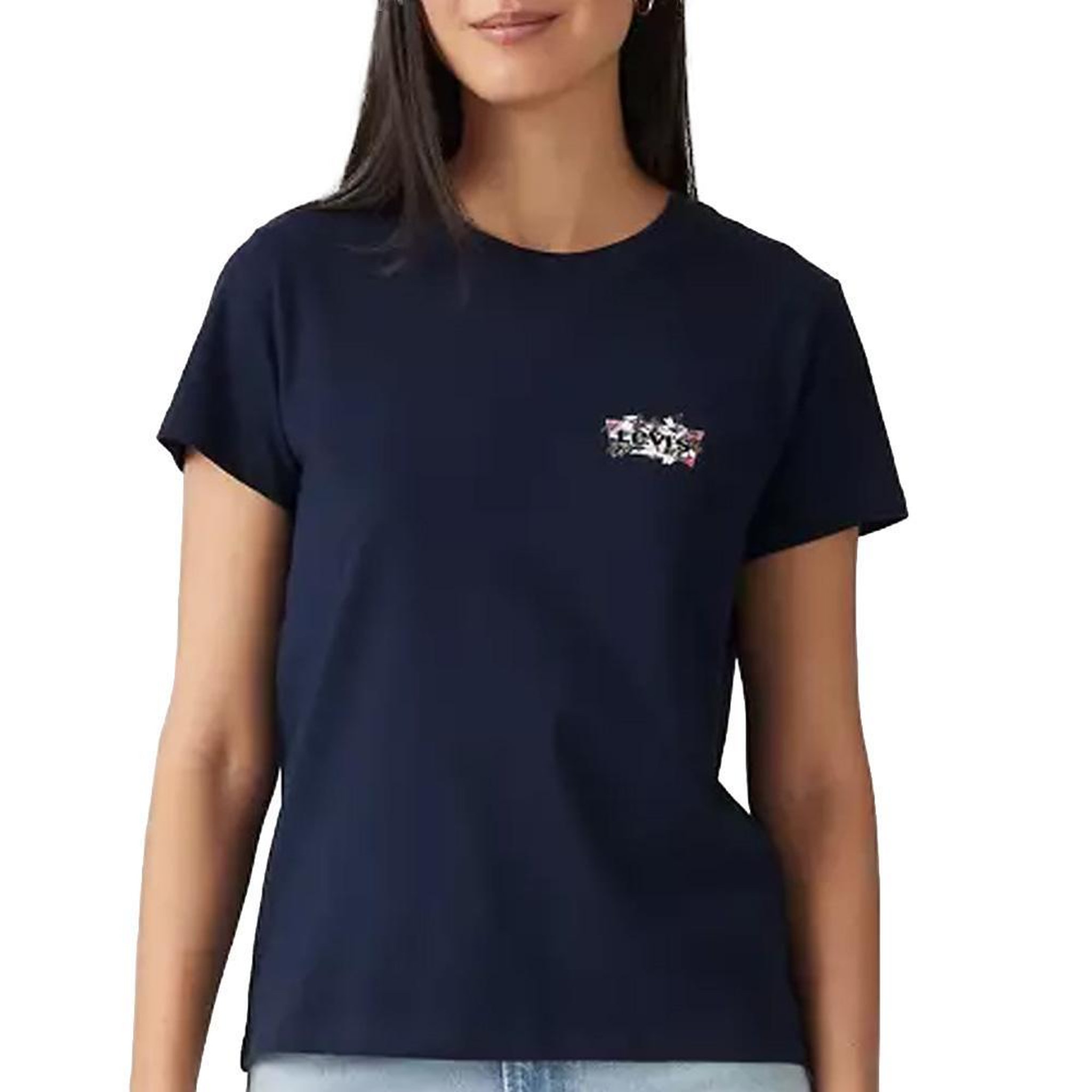 Voir la diapositive 1 : Levi's T-Shirt Marine Femme Levi's The Perfect