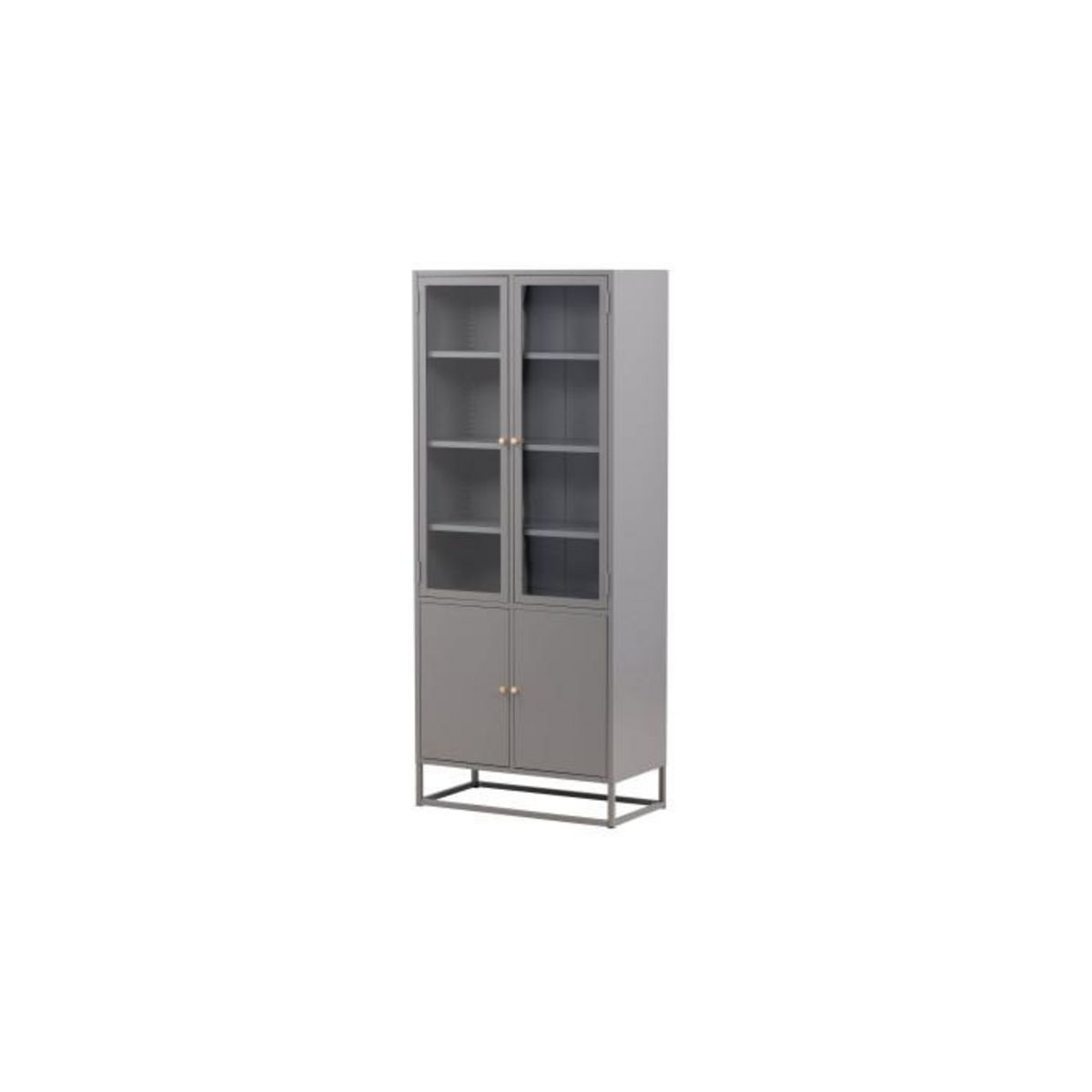 Paris Prix Vaisselier 4 Portes  Bakal  190cm Gris Clair
