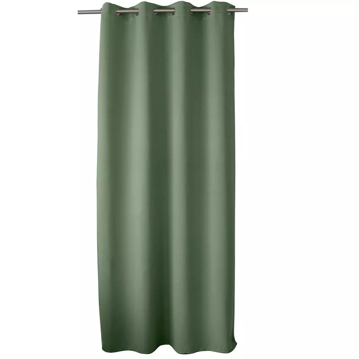 TOILINUX Rideau occultant Basic à 8 œillets - Longueur 240 cm x Largeur 140 cm - Vert Argile