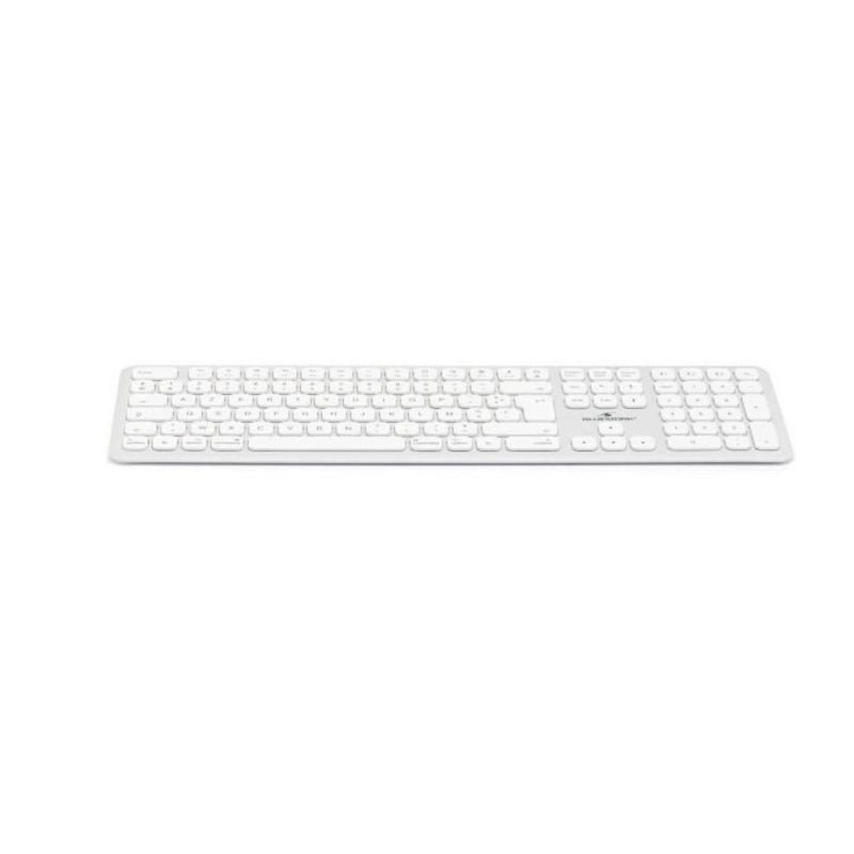BLUESTORK Clavier sans fil Bluetooth - BLUESTORK - MAC - Full size - Compatible Mac - Blanc