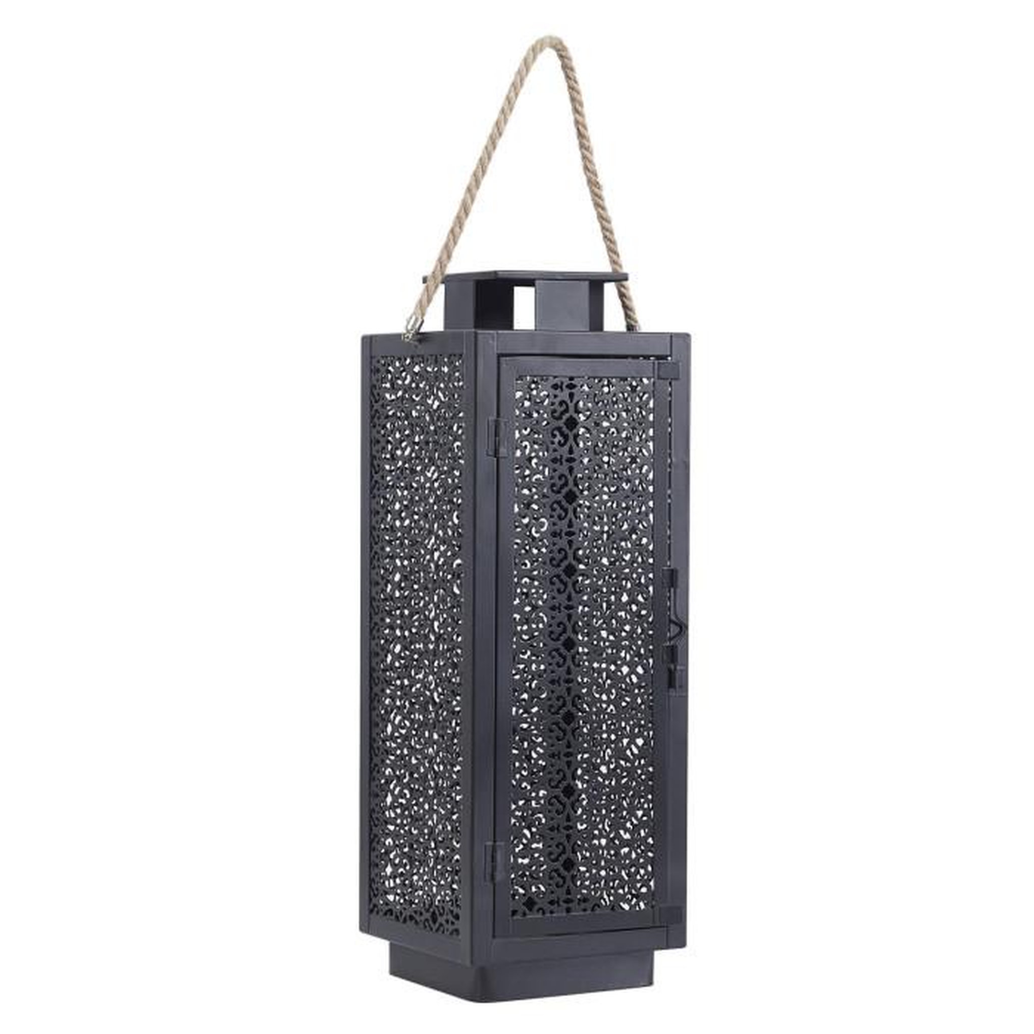 Voir la diapositive 4 : Paris Prix Lot de 2 Lanternes Déco  Ajouré  59cm Noir