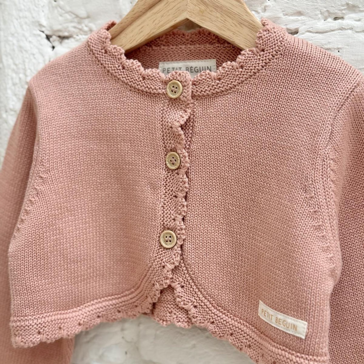 Petit Béguin Gilet enfant en tricot Poésie d'été