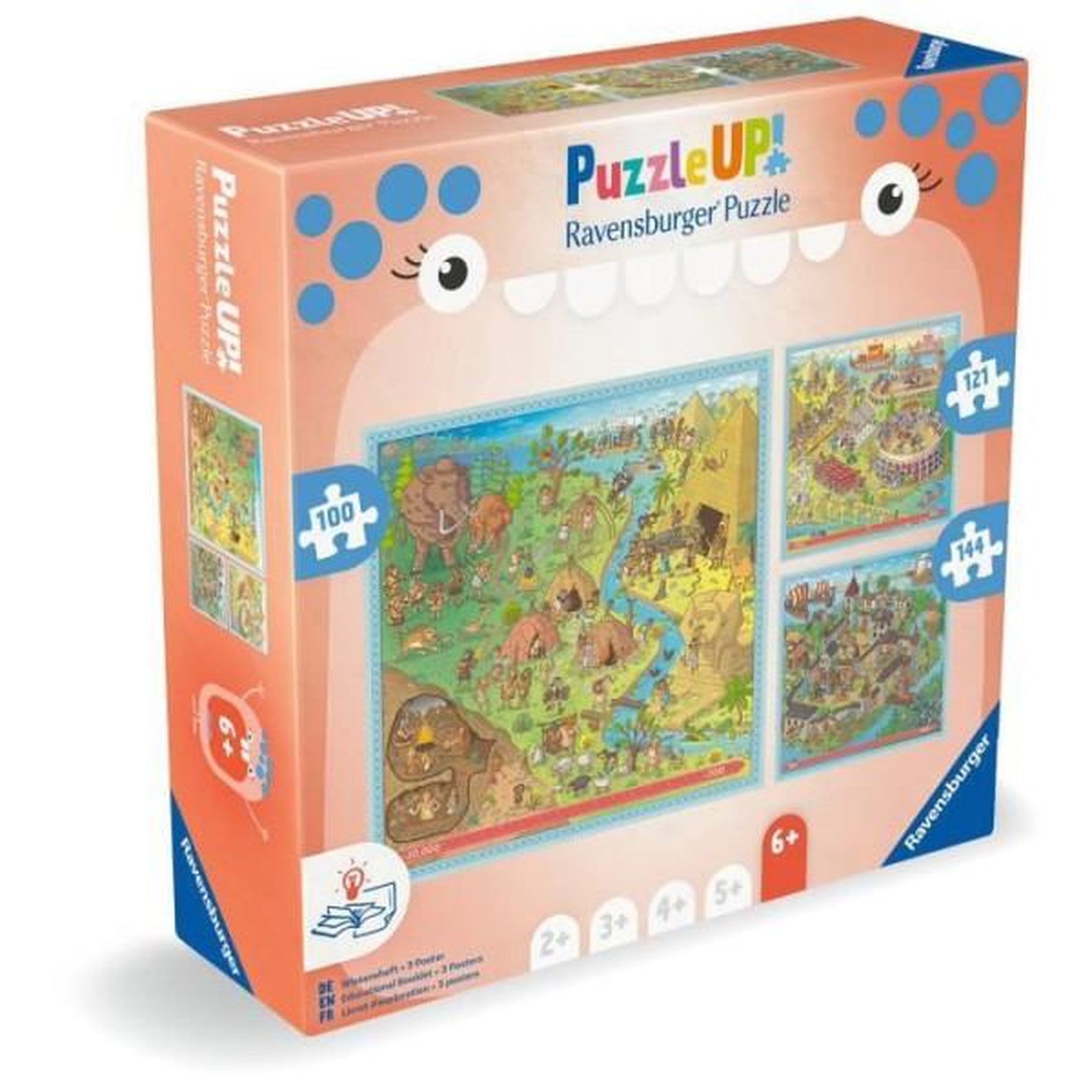 Voir la diapositive 4 : RAVENSBURGER Puzzle up! Histoire 3 puzzles