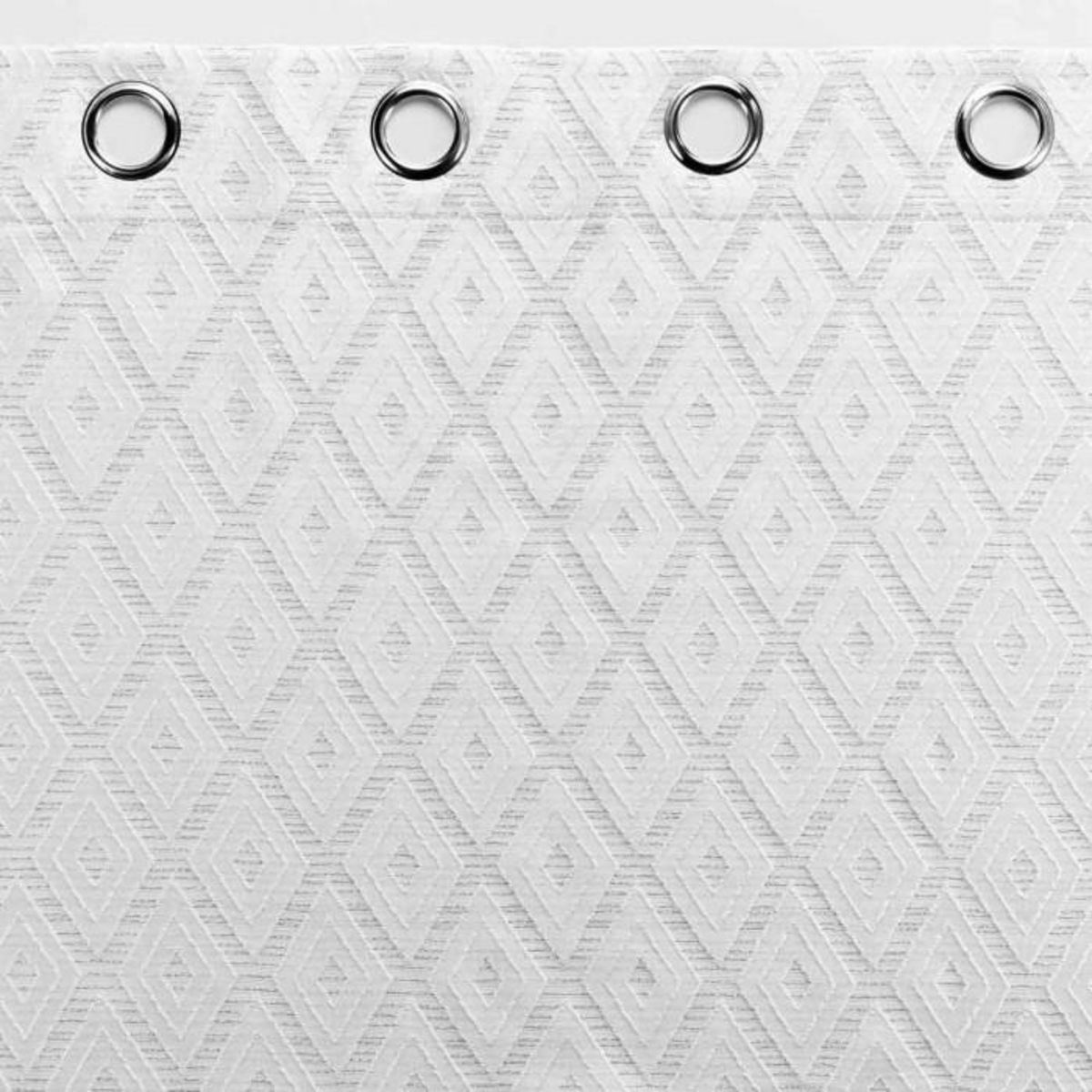 Paris Prix Rideau à Œillets Jacquard  Balista  140x260cm Gris