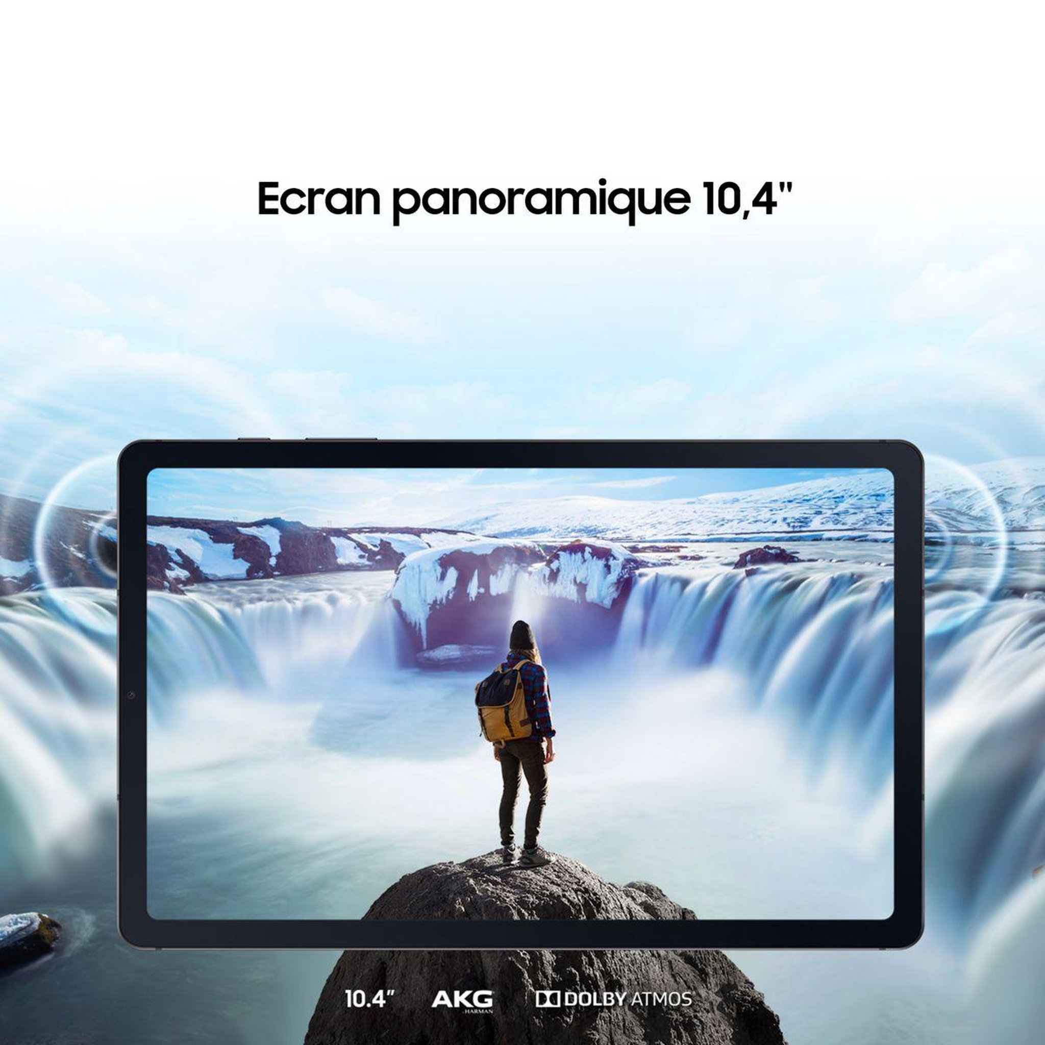 Voir la diapositive 5 : Samsung Tablette Android Galaxy Tab S6 Lite 10.4 128Go Noir