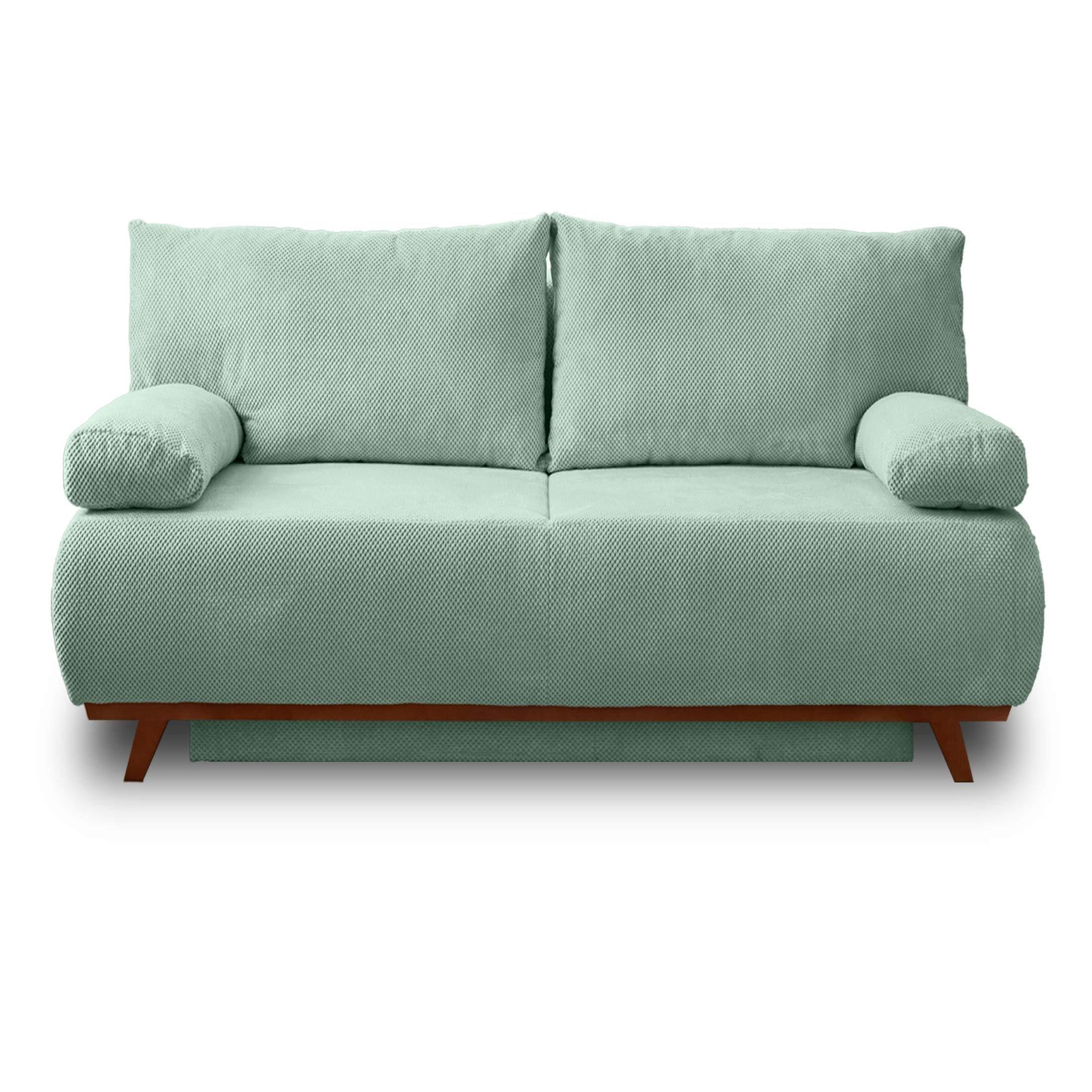 Voir la diapositive 1 : BEST MOBILIER Cristal - canapé 3 places - convertible avec coffre - en velours texturé
