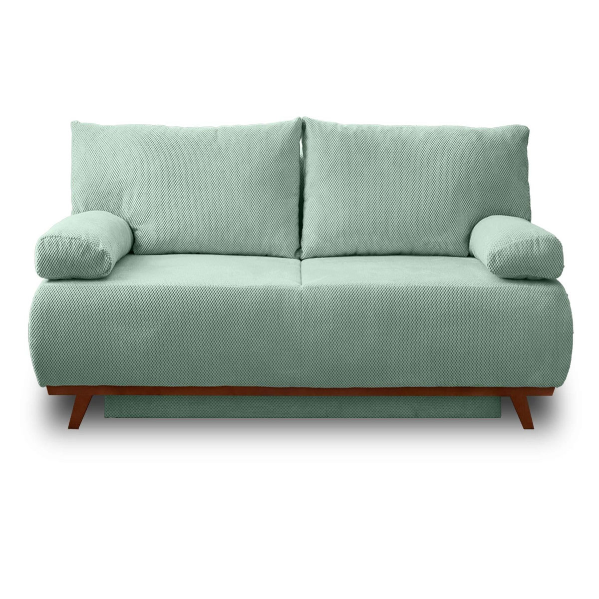 BEST MOBILIER Cristal - canapé 3 places - convertible avec coffre - en velours texturé