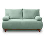 Voir la diapositive 1 : BEST MOBILIER Cristal - canapé 3 places - convertible avec coffre - en velours texturé