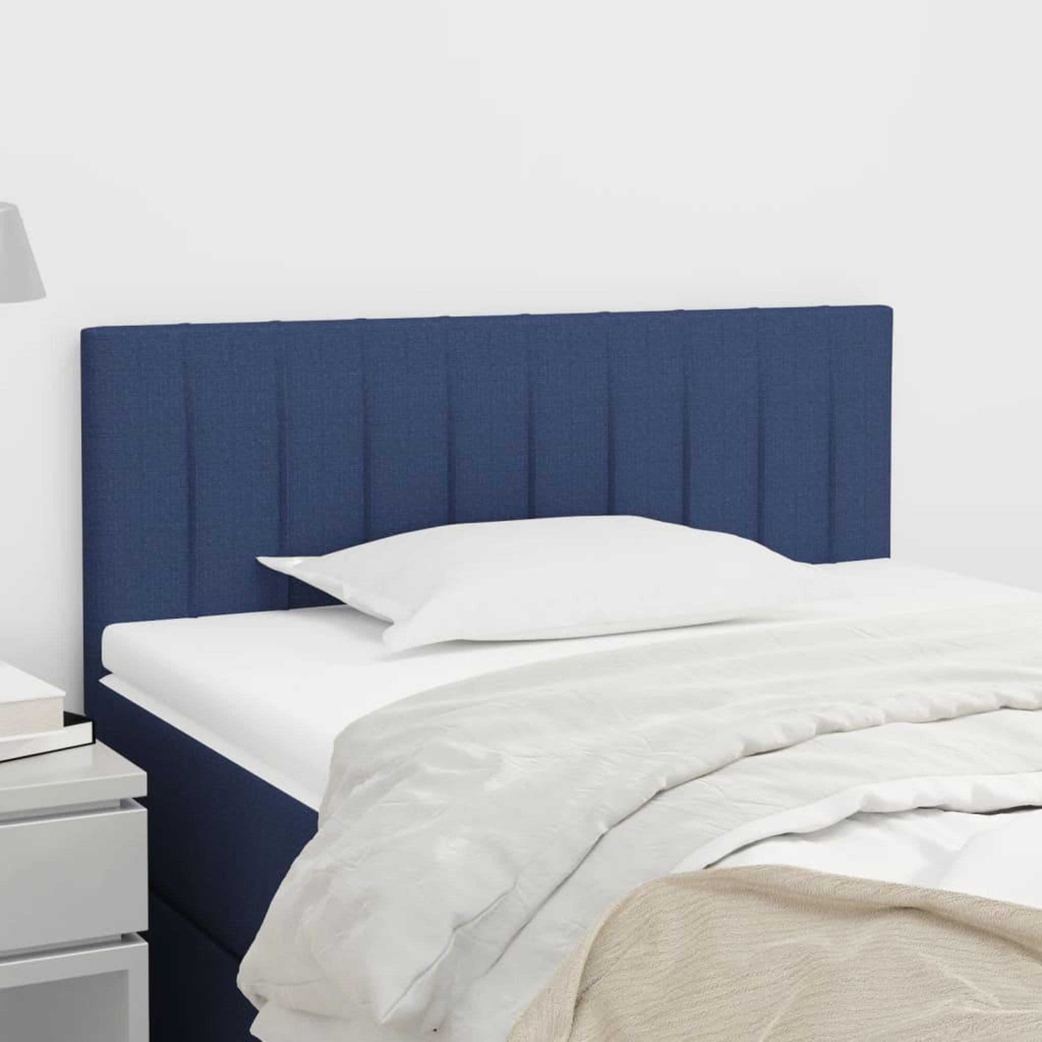 Voir la diapositive 1 : VIDAXL Tete de lit Bleu 90x5x78/88 cm Tissu