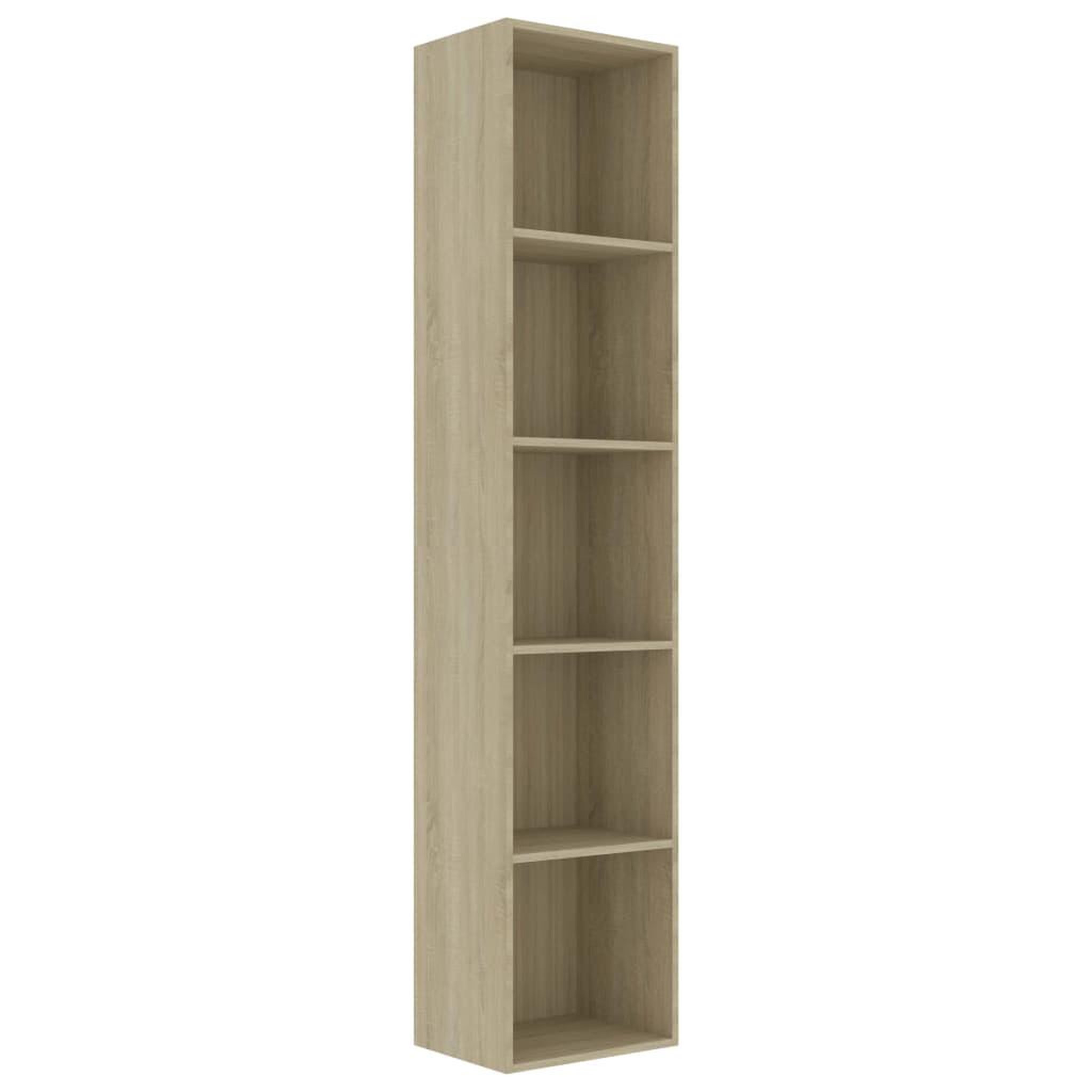Voir la diapositive 2 : VIDAXL Bibliotheque Chene sonoma 40x30x189 cm Bois d'ingenierie