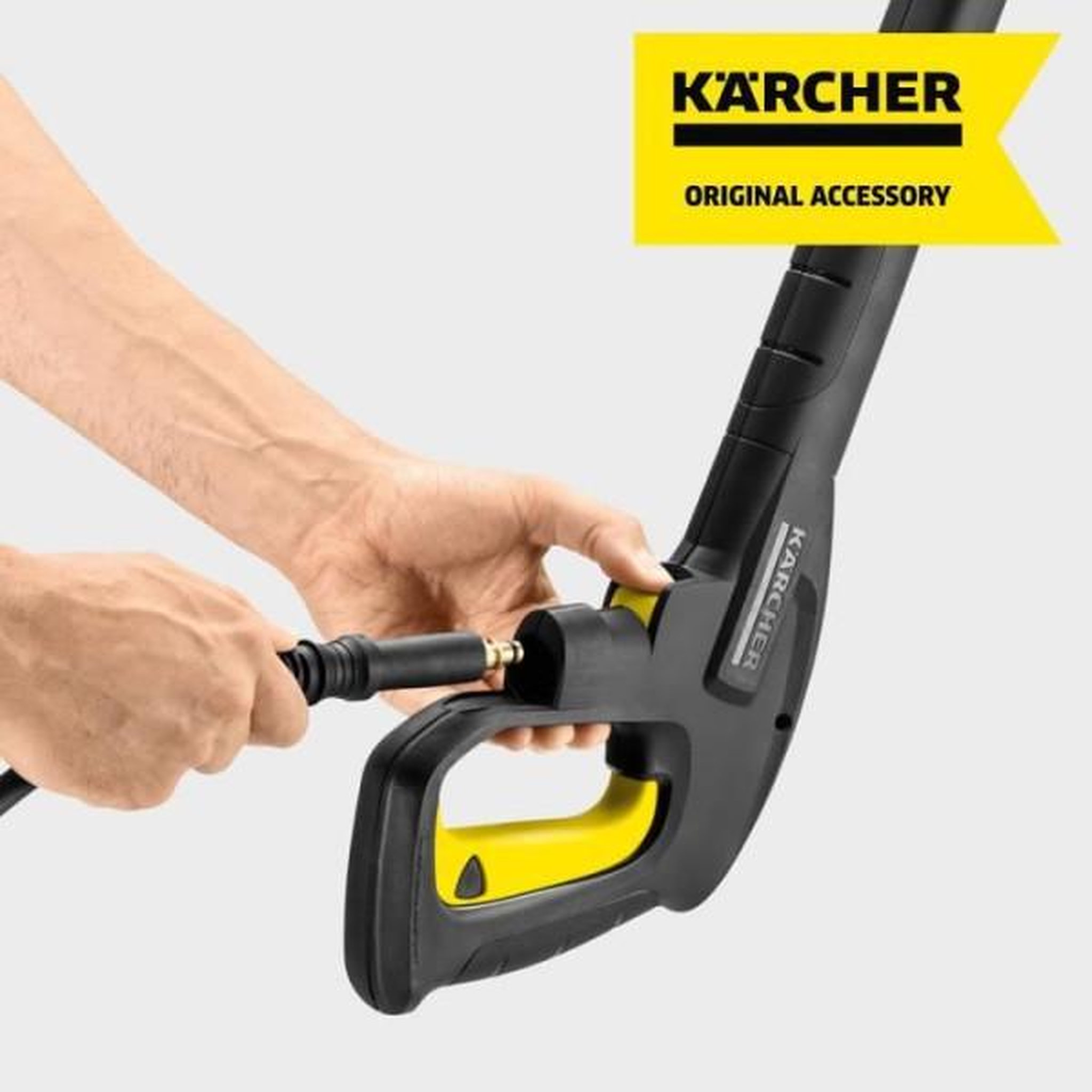 Voir la diapositive 2 : KARCHER Poignée de remplacement quick connect 13 cm pour nettoyeurs haute pression kärcher k2 a k7