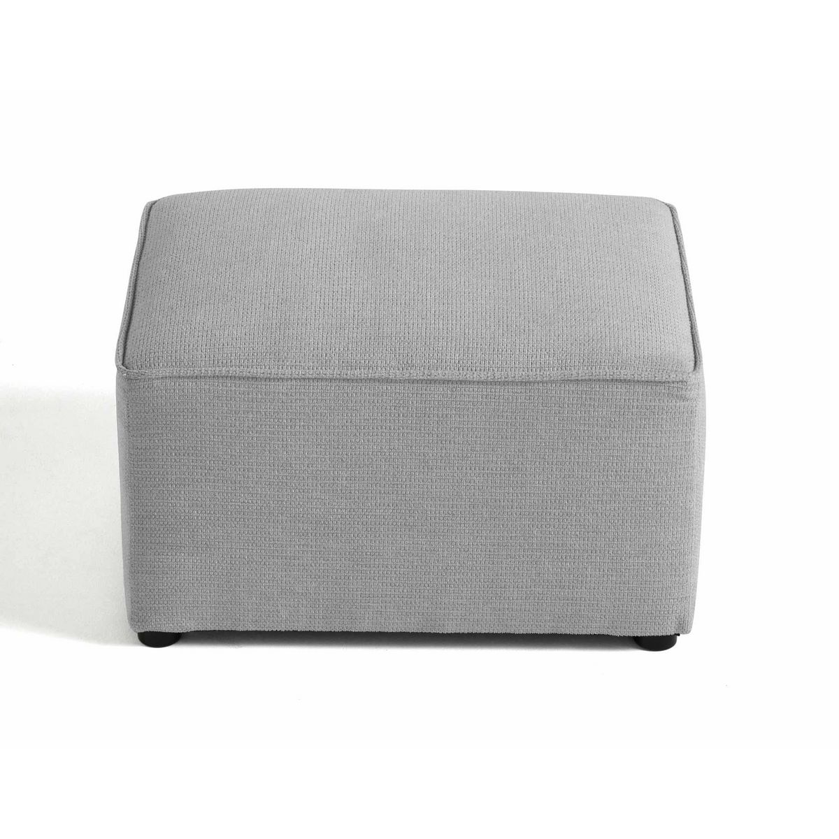 BEST MOBILIER Canopy - pouf - en tissu texturé