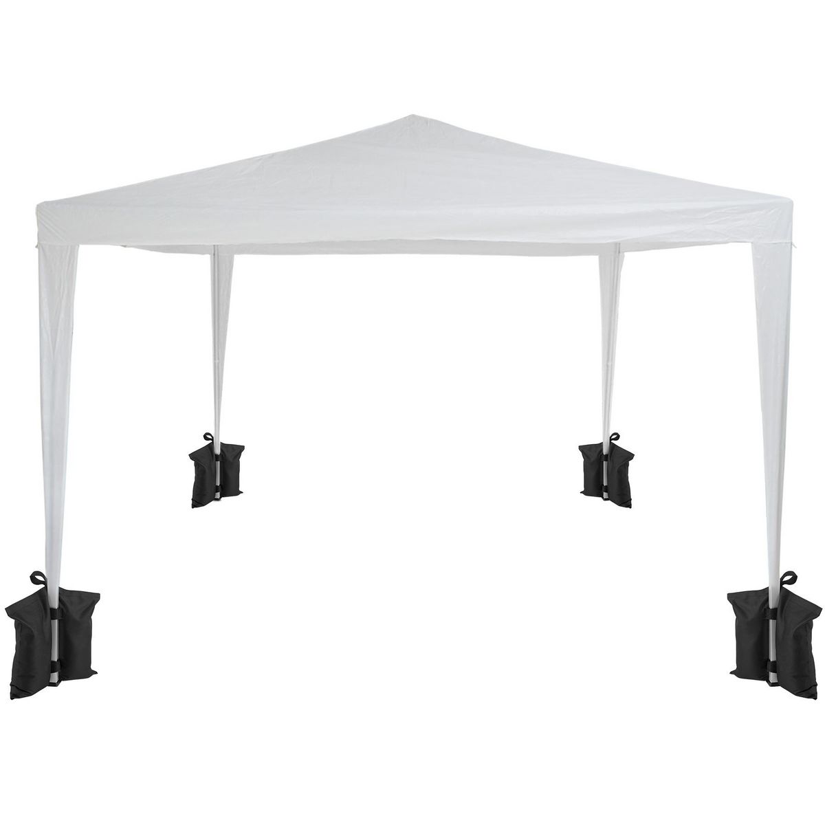 tectake Lot de 4 sacs de lestage pour pavillon à remplir avec du sable noir