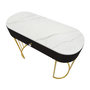 Voir la diapositive 5 : Paris Prix Console Design Effet Marbre  Montpellier  100cm Noir & Or