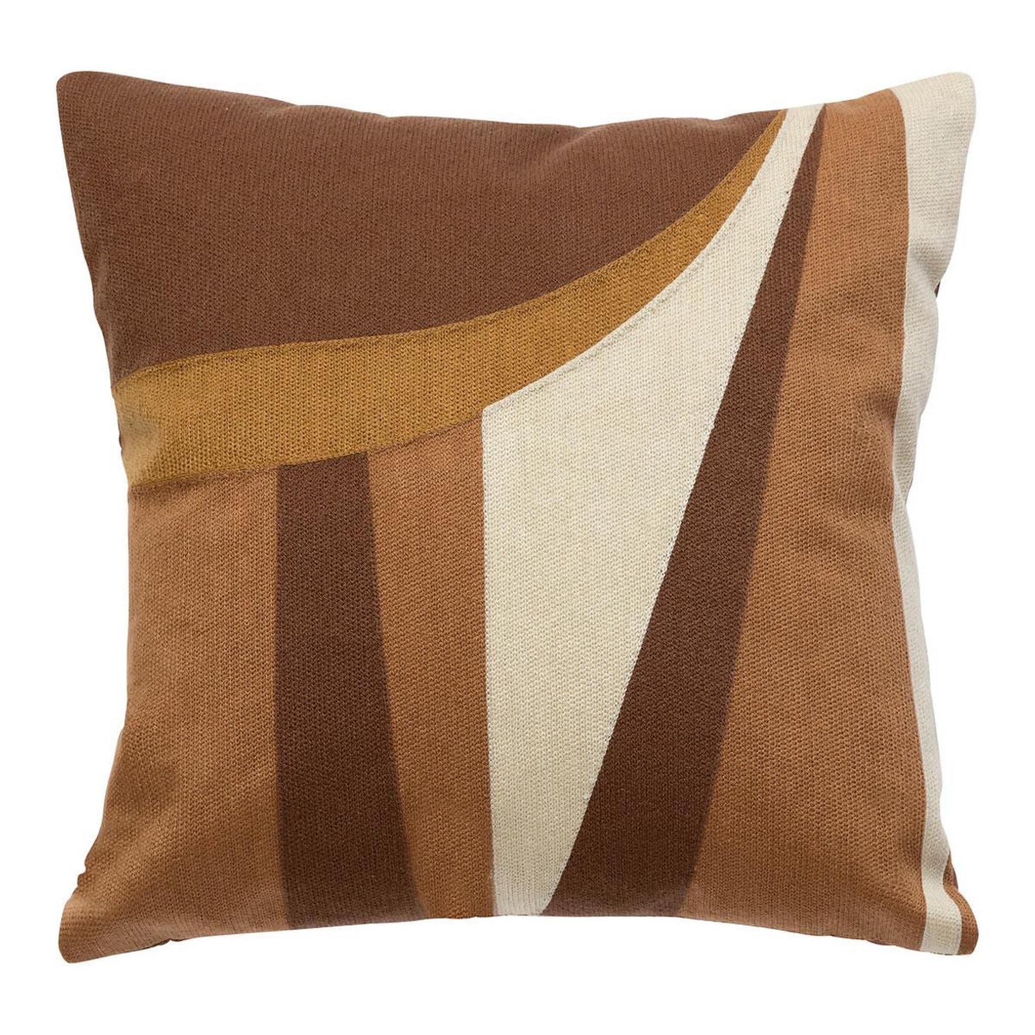 ATMOSPHERA Coussin déco imprimé  hary  45x45cm marron