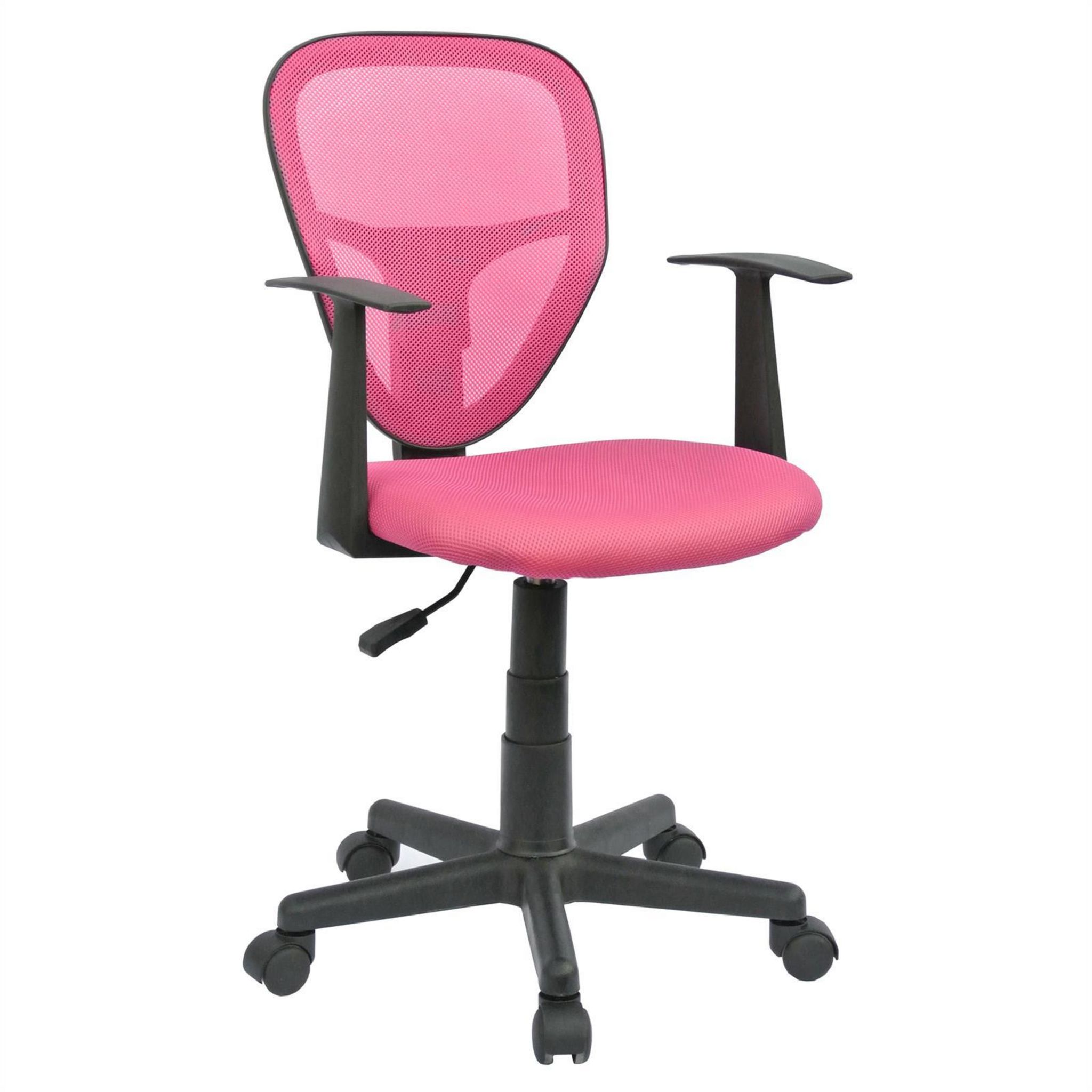 IDIMEX Chaise Bureau Enfant Unicorn Rose – Pivotante Ergonomique – Hauteur Réglable 38-50 Cm – Motif Licorne – Sans Accoudoirs