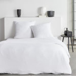 Today Parure de lit - TODAY - Essential - 2 personnes - 220 x 240 cm - Effet crépon blanc