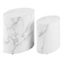 Voir la diapositive 4 : LISA DESIGN Aeryn - lot de 2 tables basses - effet marbre blanc - 48 et 40 cm