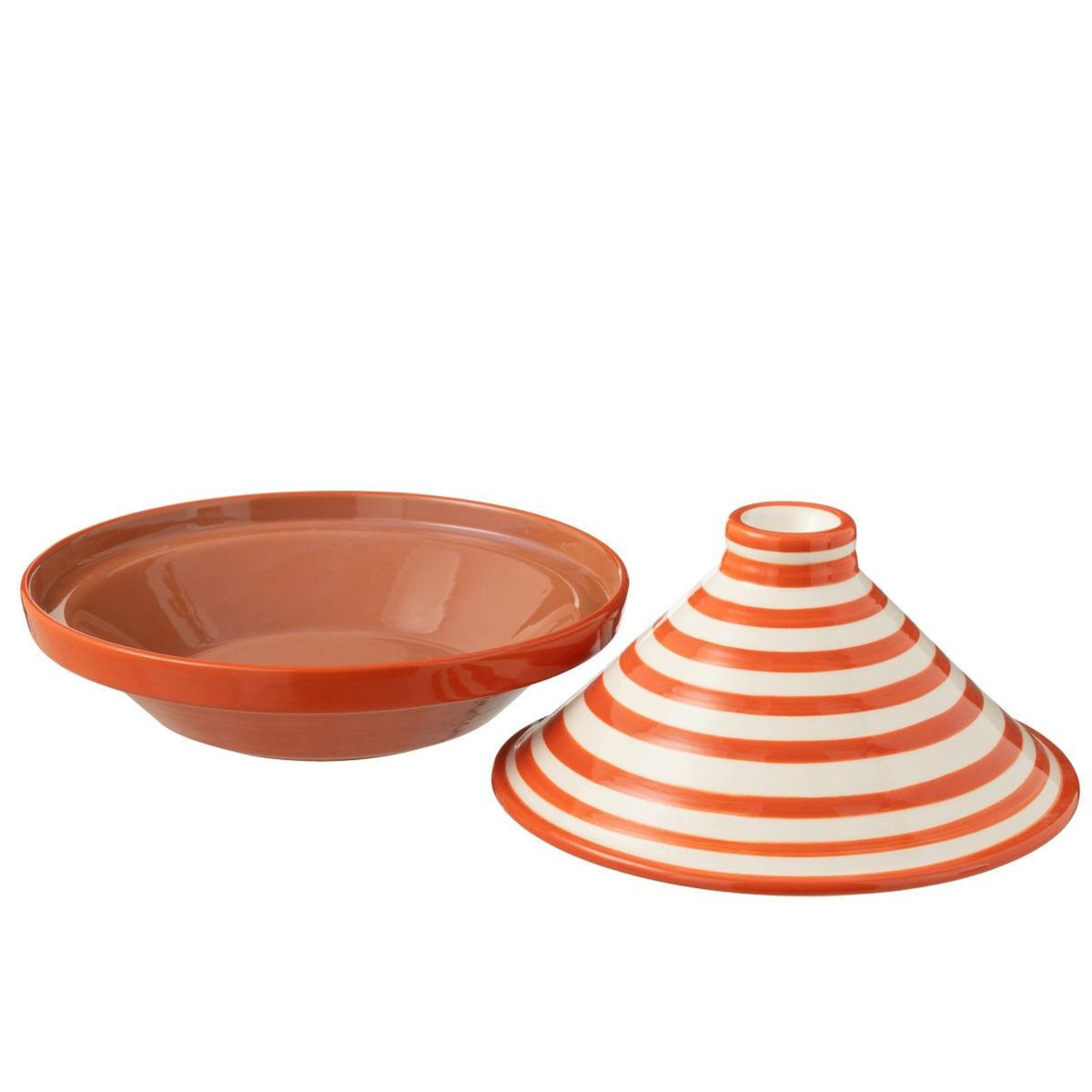 Paris Prix Plat à Tajine en Céramique  Granada Rayure  28cm Orange