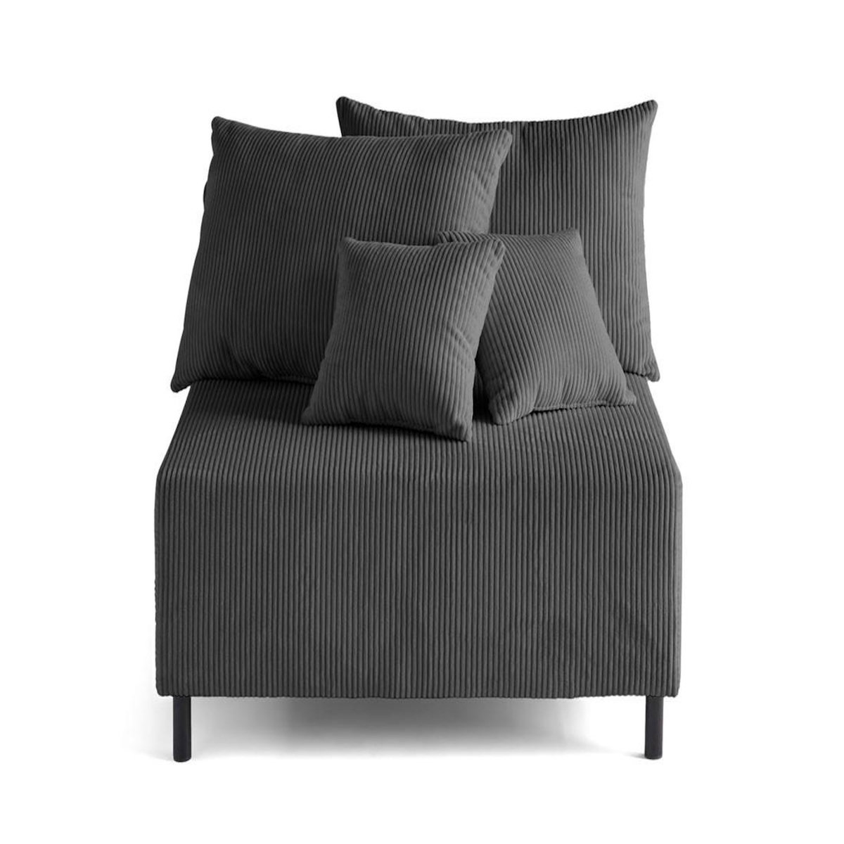 LISA DESIGN Edinburg - module d'assise - en velours côtelé