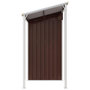 Voir la diapositive 5 : VIDAXL Abri de jardin avec toit prolonge marron 277x110,5x181 cm acier