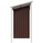 Voir la diapositive 5 : VIDAXL Abri de jardin avec toit prolonge marron 277x110,5x181 cm acier