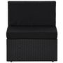 Voir la diapositive 4 : VIDAXL Salon de jardin 2 pcs Resine tressee Noir