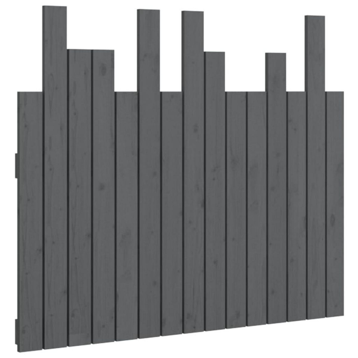VIDAXL Tete de lit murale Gris 95,5x3x80 cm Bois massif de pin