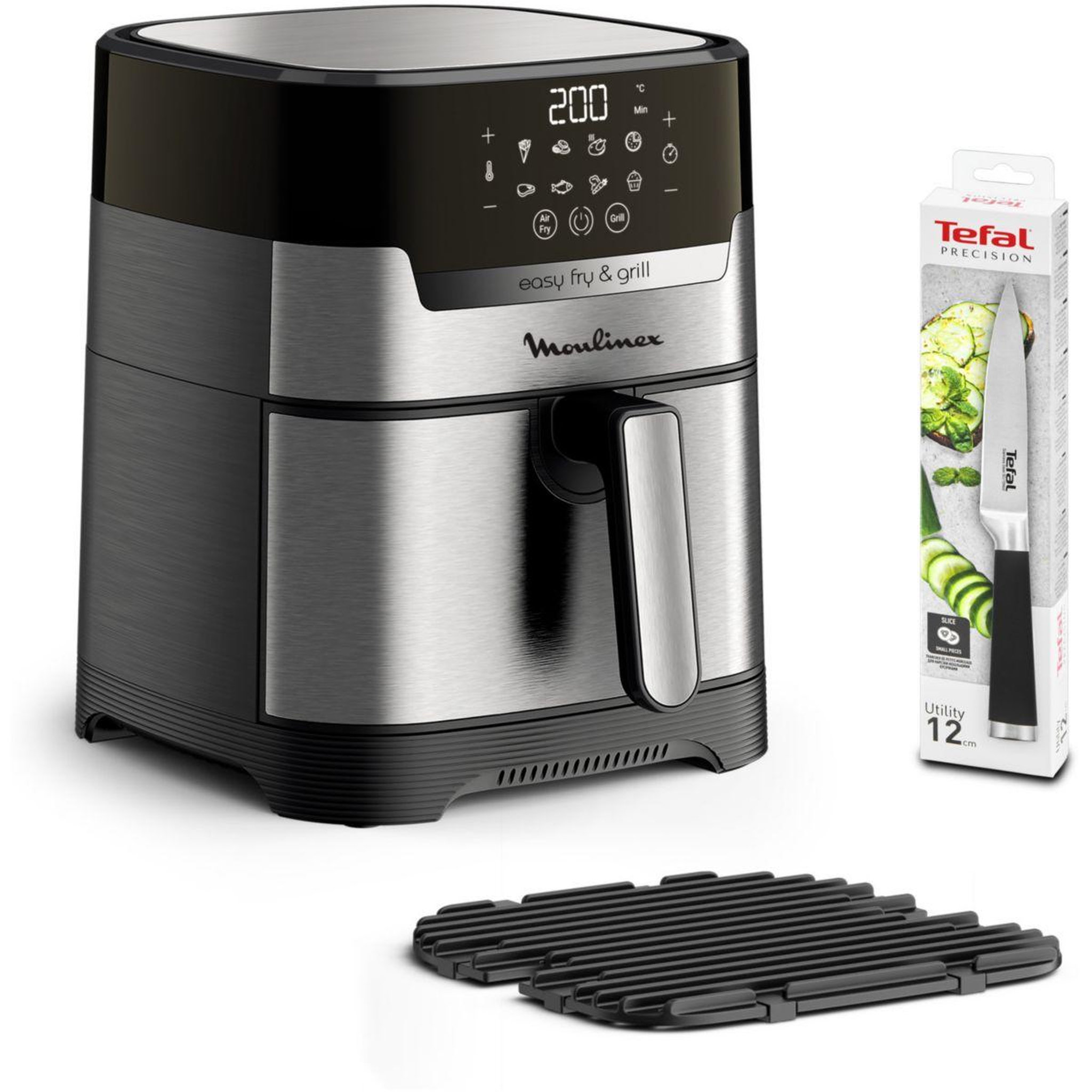 MOULINEX Friteuse sans huile Easy Fry and Grill+Couteau Tefal YY5138FB