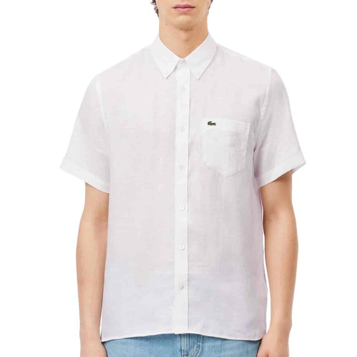 Lacoste Chemise Manches Courtes  Homme Lacoste Lin