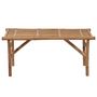 Voir la diapositive 3 : VIDAXL Banc de jardin pliable avec coussin 118 cm Bambou