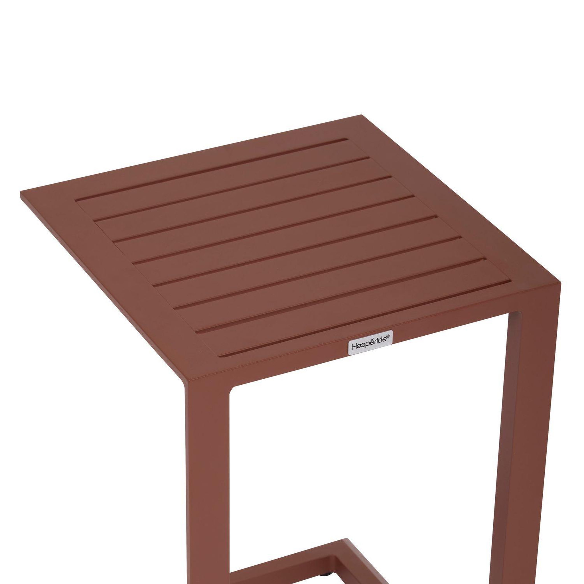 Voir la diapositive 3 : HESPERIDE Table d'appoint de jardin carrée evasion