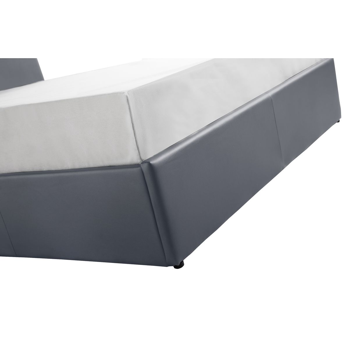 Lit coffre 160x200 cm sommier inclus avec tete de lit WILLOW