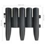 Voir la diapositive 6 : VIDAXL Bordures de pelouse 36 pcs Anthracite 10 m PP