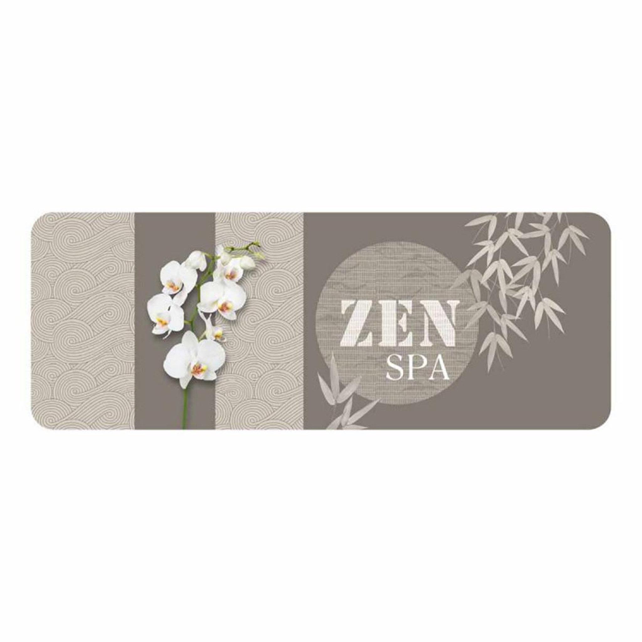 Douceur d'Intérieur Tapis déco imprimé  spazen  45x120cm taupe