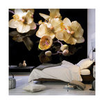 Paris Prix Papier Peint  Orchids in Ecru Color. Coloris disponibles : Multicolore