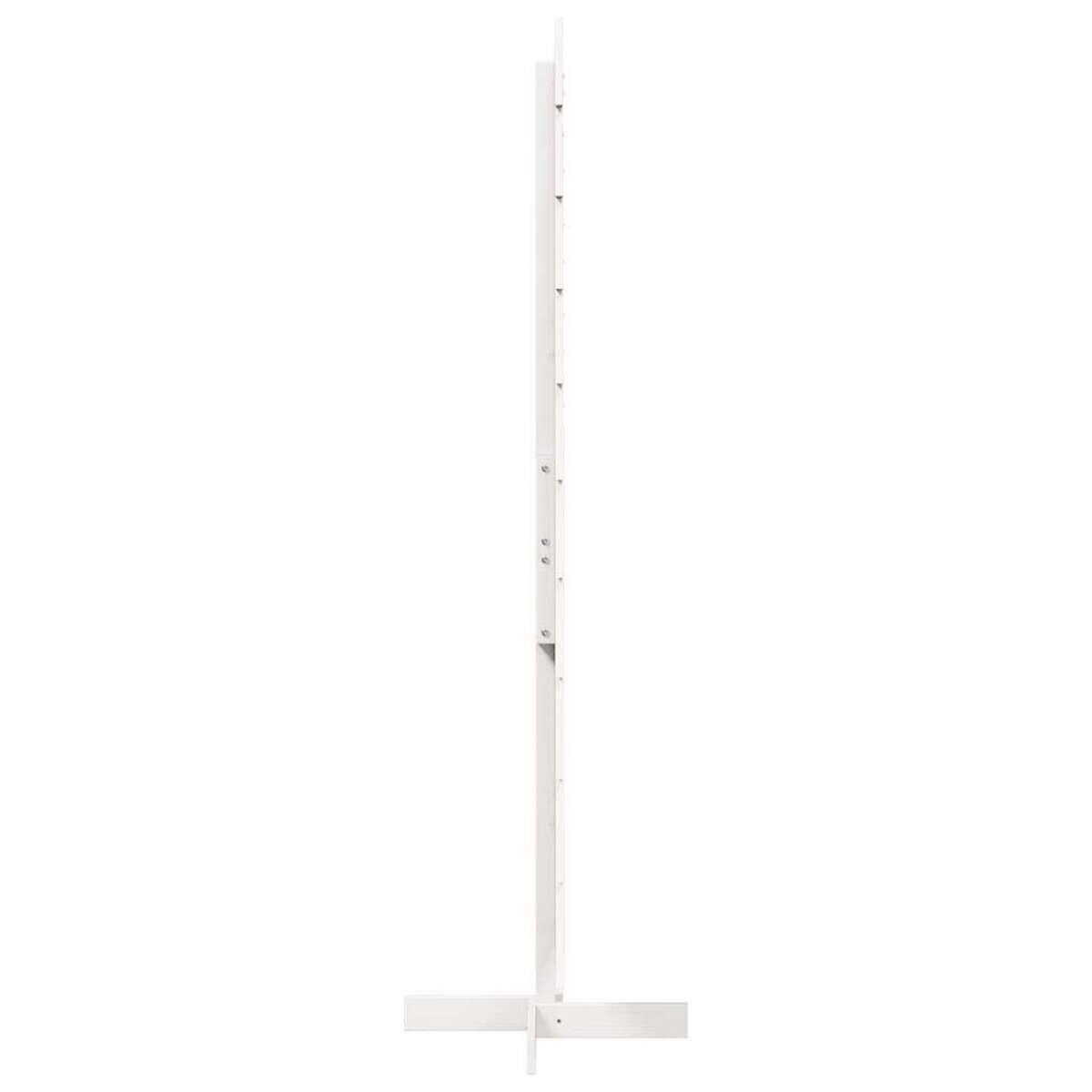 VIDAXL Arbre de Noël en bois pour decoration blanc 180 cm pin massif
