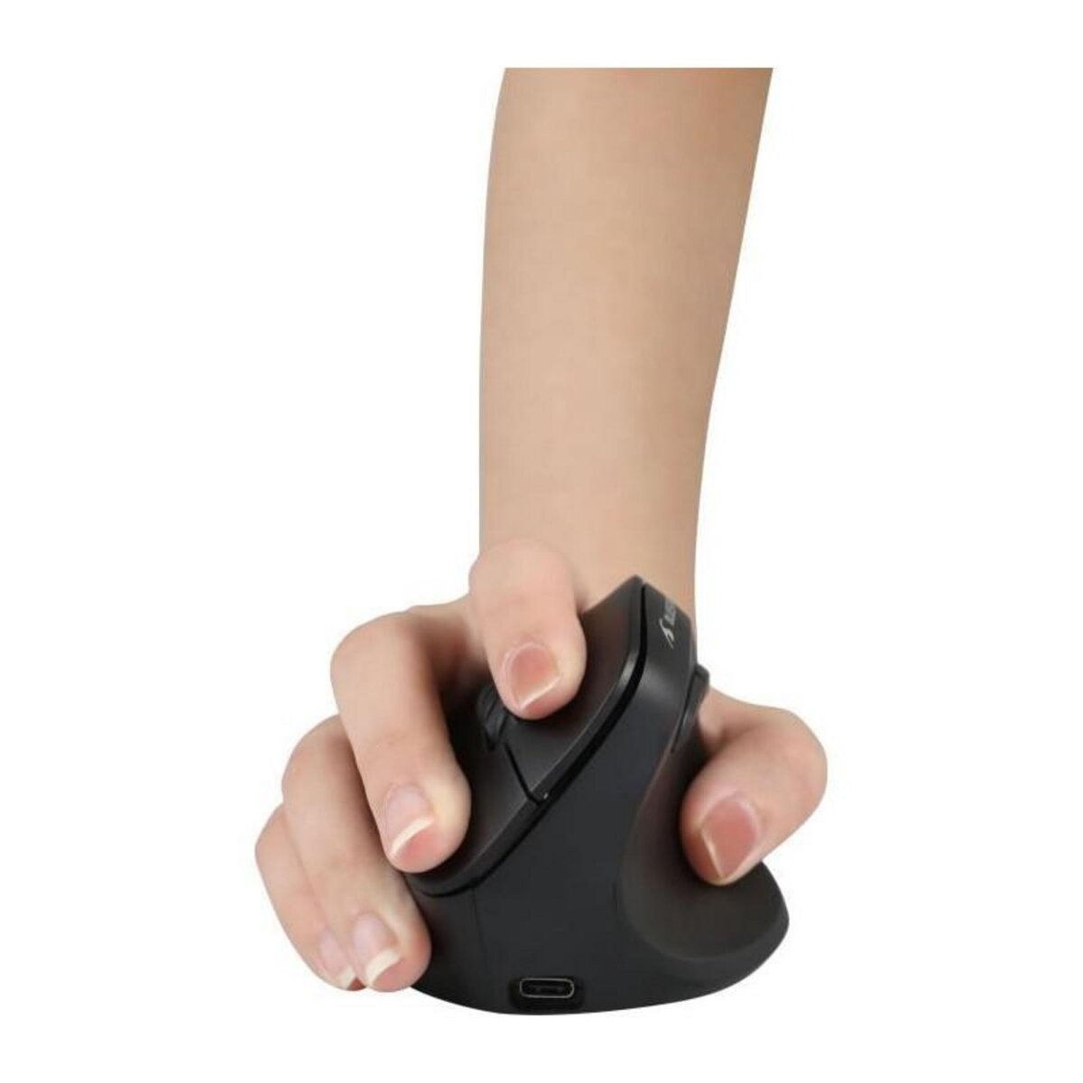 BLUESTORK Souris Verticale Ergonomique - BLUESTORK - M-WL-ERGO-LUMI - Sans Fil + Bluetooth Rechargeable - Retroéclairée