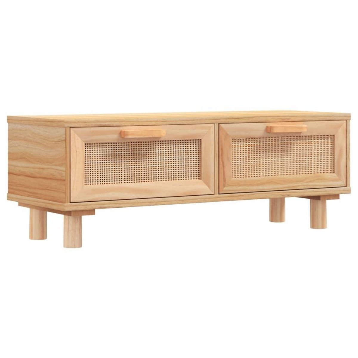 VIDAXL Table basse Marron 80x40x30 cm Bois d'ingenierie et pin massif